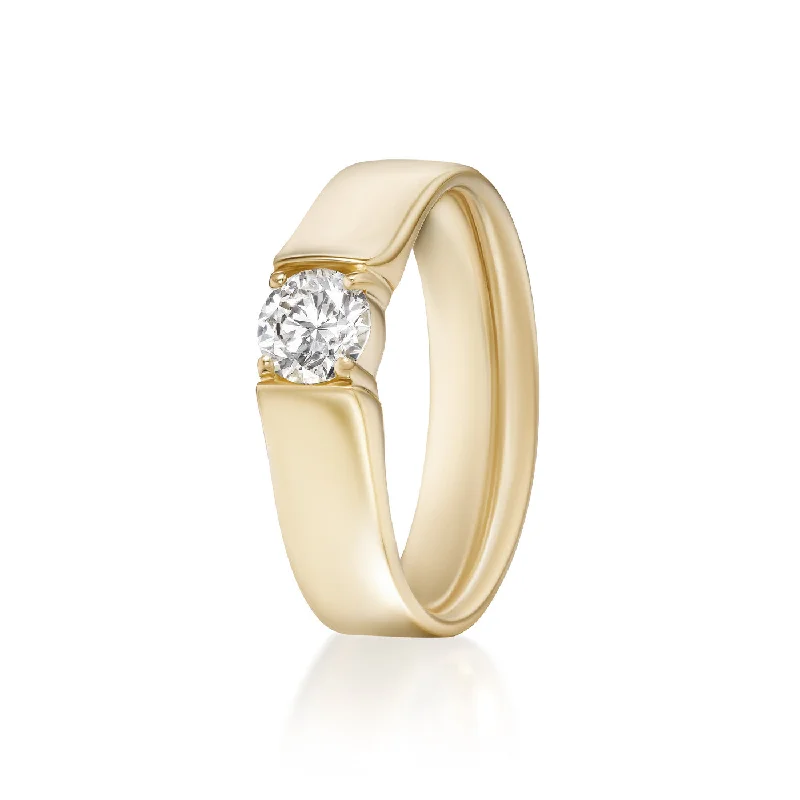 Rose Gold Promise Ring-HONEY RING Large