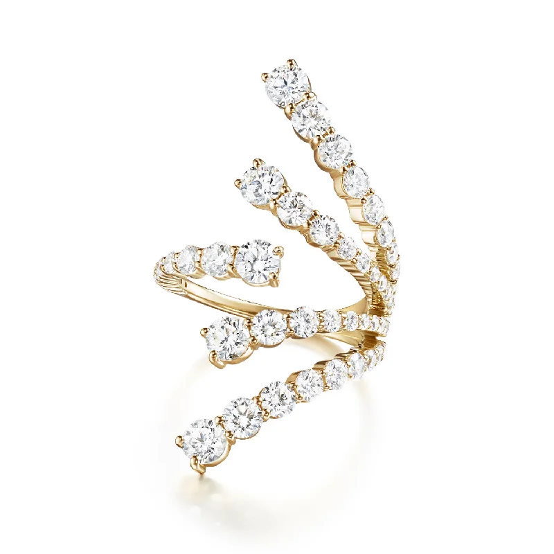 Simple Diamond Band-ARIA CASCADE RING