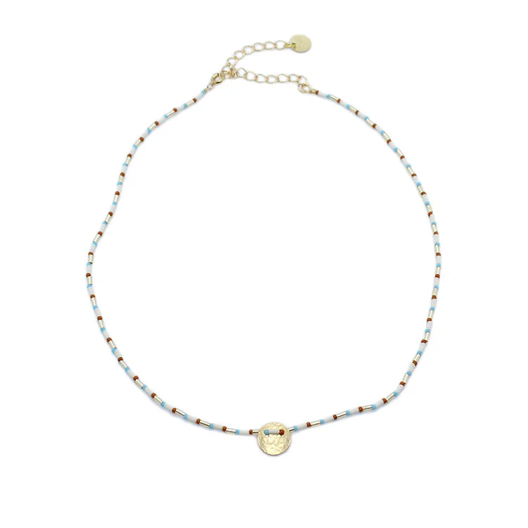 Luxury Diamond Necklace-Charm Necklace / White