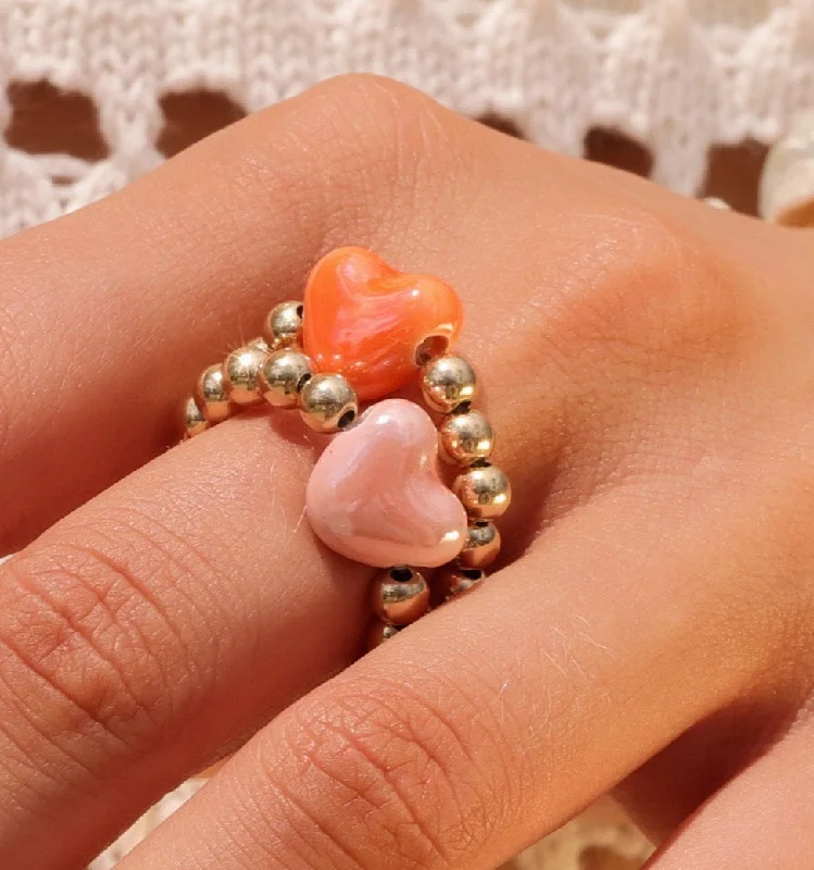 Rose Gold Promise Ring-Pink Sweetheart Ring