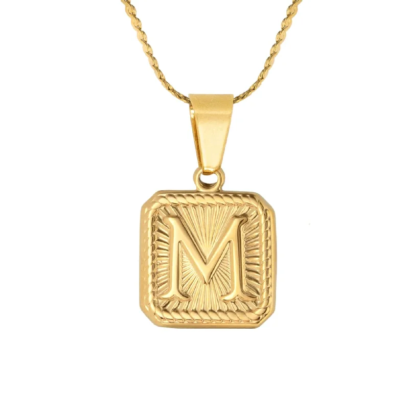 Women’s Pendant Necklace-Mesmerise Initial Necklace