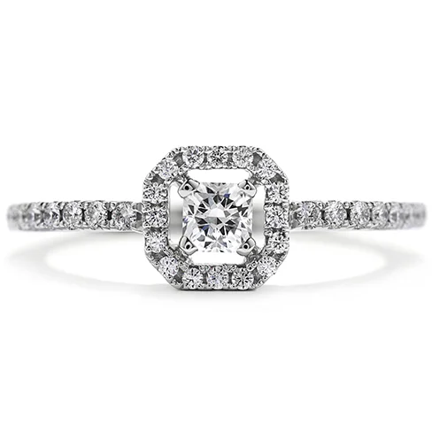 Emerald Cut Engagement Ring-Hearts On Fire Repertoire Select Dream Stackable Diamond Ring