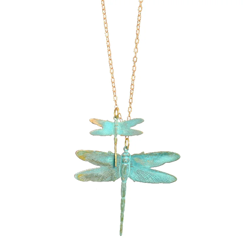 Retro Style Necklace-Batimamzelle Dragonfly Necklace