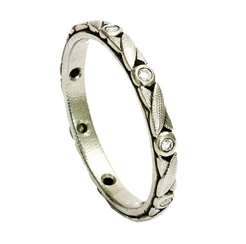 Stackable Rings for Women-Alex Sepkus Crisscross Band - R-121P