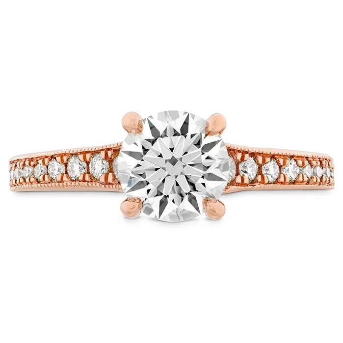 Unique Wedding Band Set-Hearts On Fire Liliana Milgrain Diamond Engagement Ring