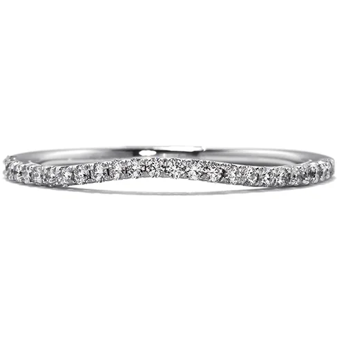 Diamond Ring with Matching Band-Hearts On Fire Felicity Wedding Band