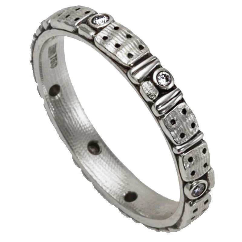 Personalized Couples Ring-Alex Sepkus Domino Band - R-143P