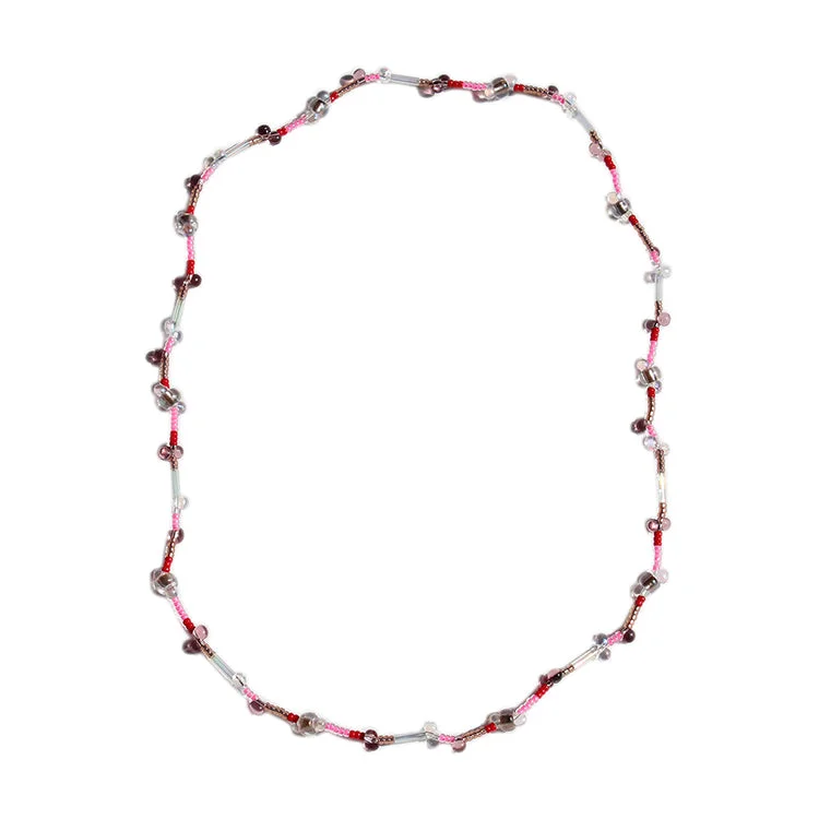 Fashionable Choker Necklace-Beatriz Choker / Pink