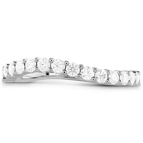 Modern Diamond Ring-Hearts On Fire Atlantico Wave Diamond Band