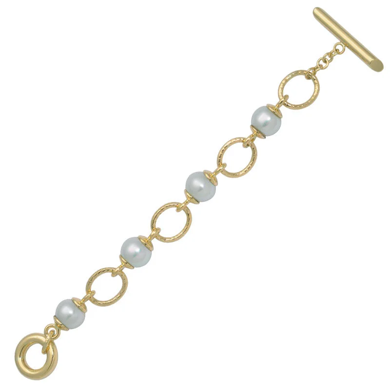 Gemstone Bracelet for Women-Toggle Bracelet-South Sea Pearl