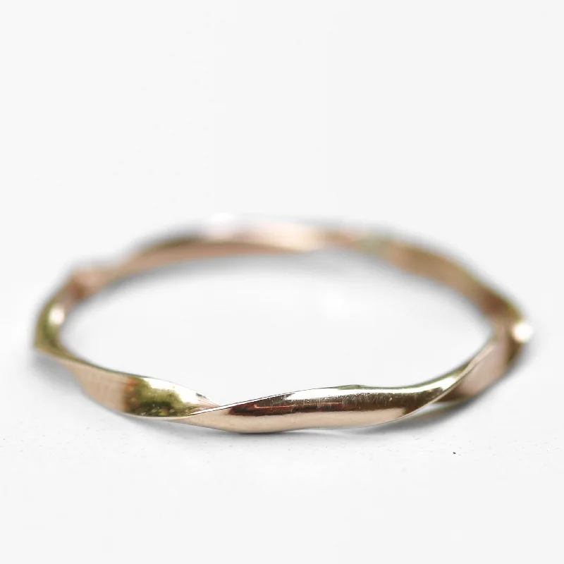 Pearl Ring for Women-Gold Ribbon Ring by Christina Kober