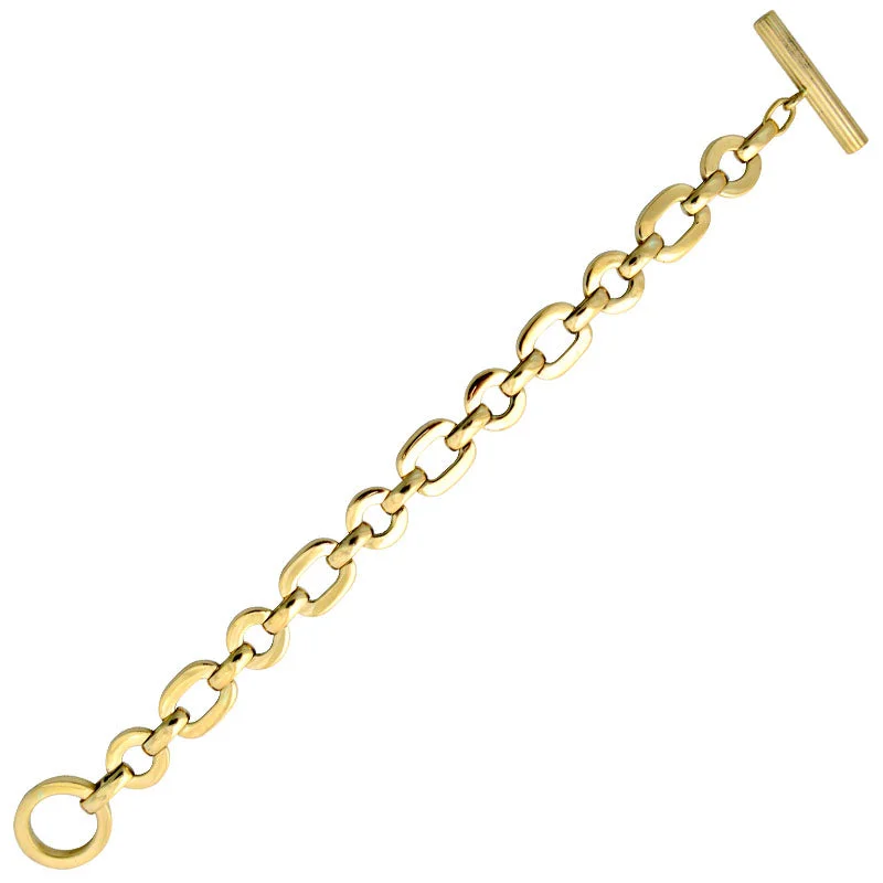 Luxury Gold Bracelet-Toggle Bracelet - Gold