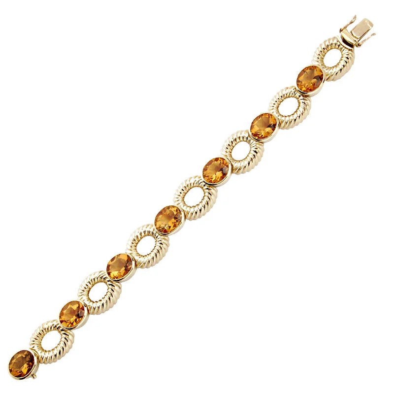 Luxury Charm Bracelet-Bracelet-Citrine