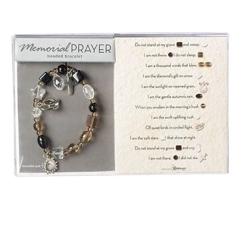 Personalized Couple’s Bracelet-Memorial Prayer Beaded Bracelet