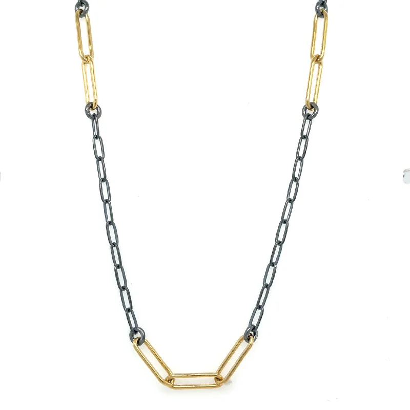 Designer Diamond Necklace-Rn2101 - Paperclip stations