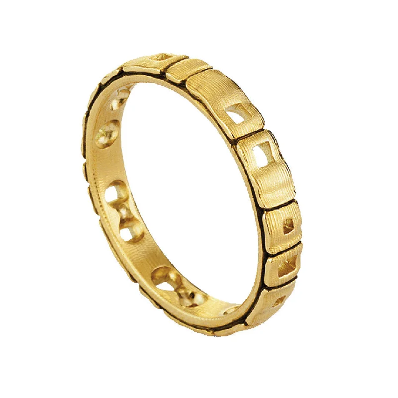 Wedding Ring with Diamonds-Alex Sepkus Link Ring - R-206