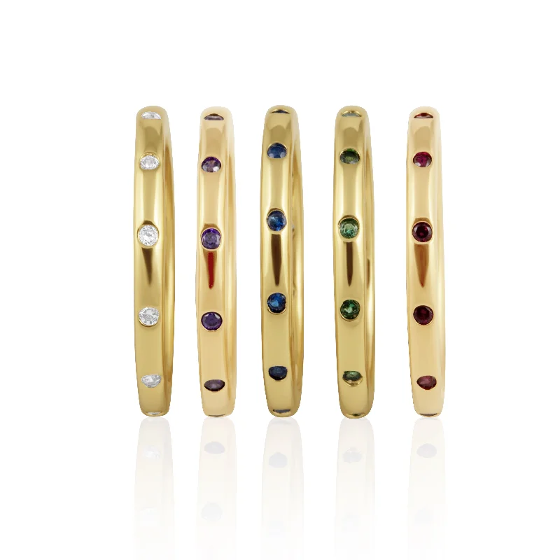 Gemstone Eternity Ring-Jesse Eternity Band