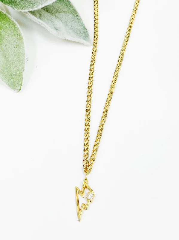 Wedding Necklace for Bridesmaids-Open Bolt Neckalce (FINAL SALE)