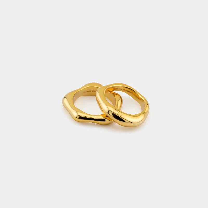 Handmade Promise Ring-Stack Ring - Gold