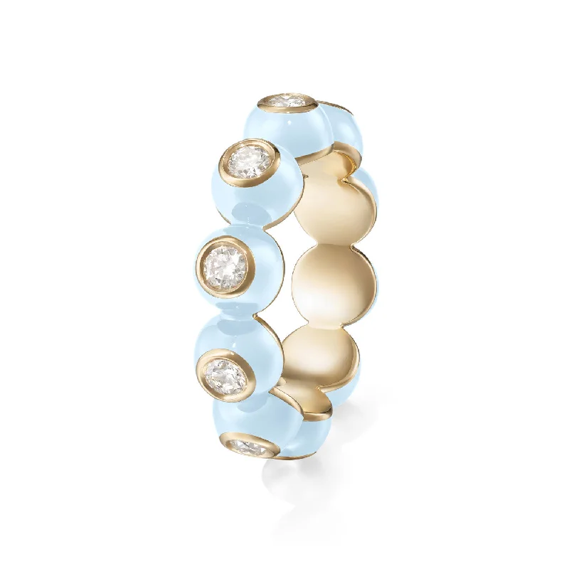 Pastel Blue / Yellow Gold