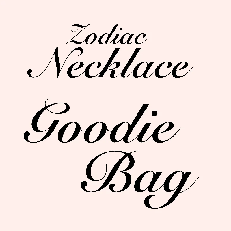 Personalized Necklace for Gift-Zodiac Necklace Goodie Bag