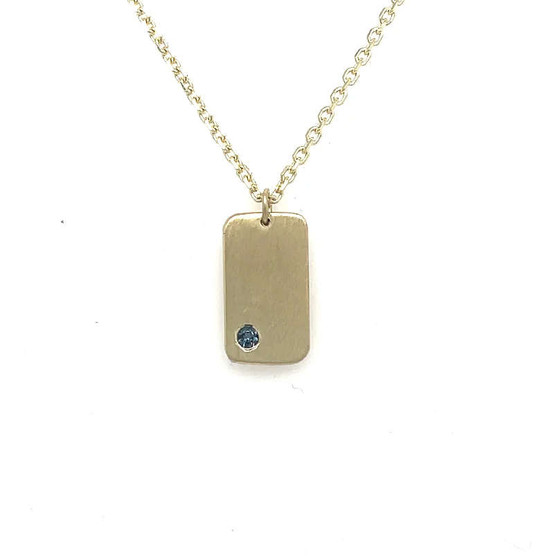 Pearl Choker Necklace-Dog Tag Necklace in 14k