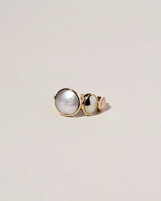 Elegant Sapphire Ring-Bubble Line Ring