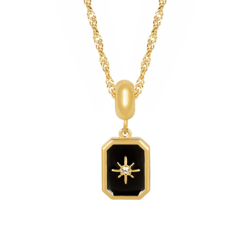 Elegant Gold Necklace-Miami Star Necklace