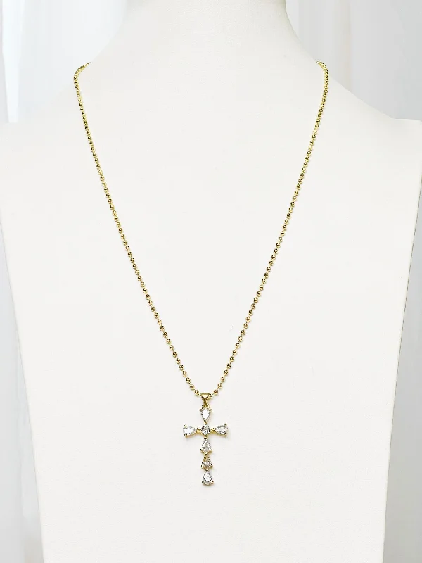 Designer Diamond Necklace-Dani Cross Necklace