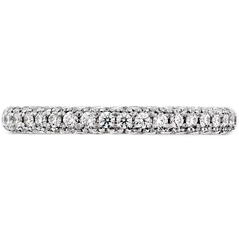 Round Cut Diamond Ring-Hearts On Fire Euphoria Pave Band