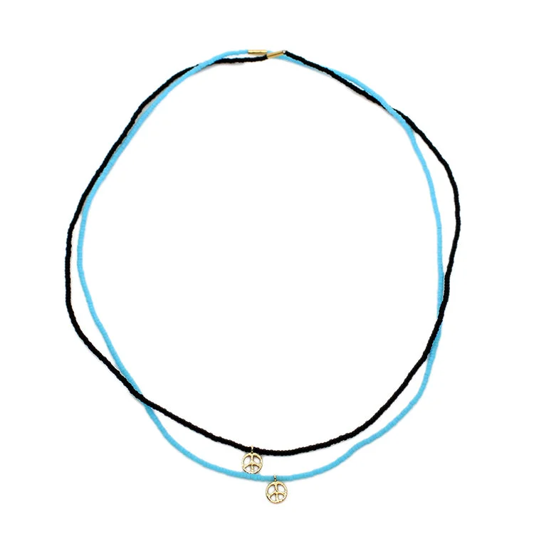 Luxury Gold Necklace-Peace Out Chokers / Set 2 - Mixed