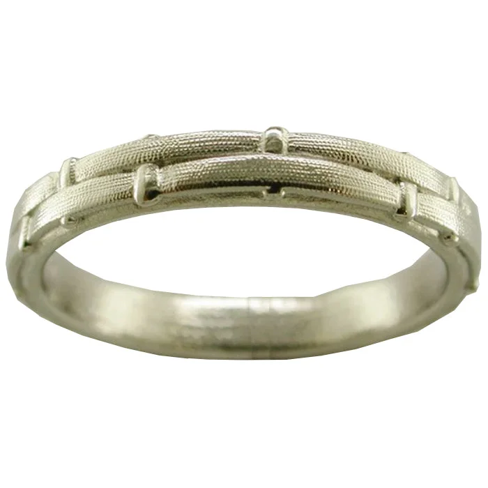 Matching Couple Rings-Alex Sepkus Fence Band - R-88P