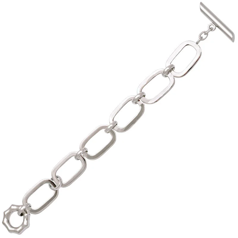 Friendship Bracelet for Adults-Toggle Bracelet-Sterling Silver