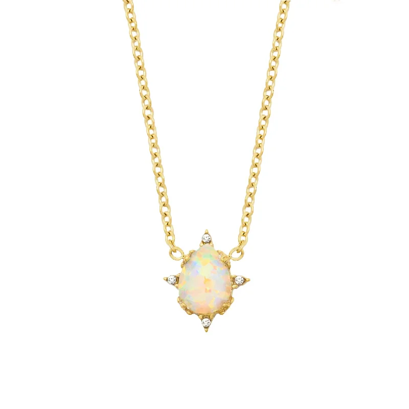 Ethnic Necklace for Women-Amora Opal Necklace