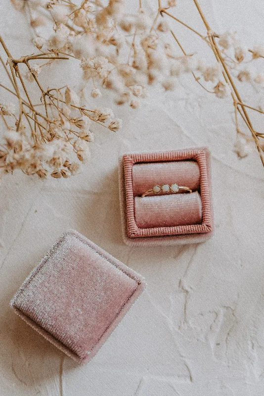 Adjustable Gold Ring-Birch Opal Ring