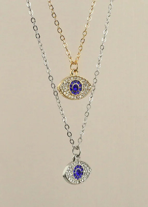 Custom Name Necklace for Gift-Dazzling Evil Eye Necklace