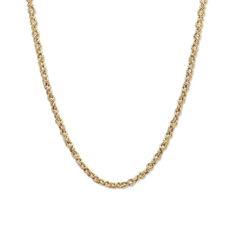 Simple Gold Pendant Necklace-Nautical Rope Chain Necklace