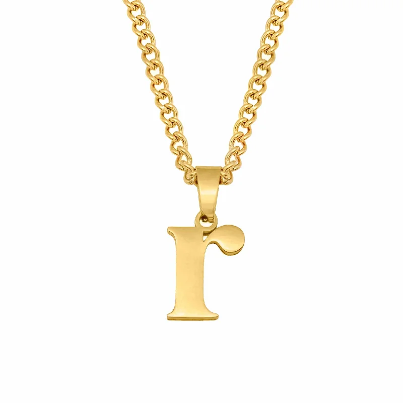 Classic Chain Necklace-Power Initial Necklace