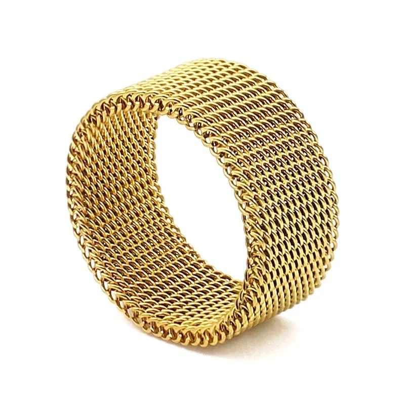 Women’s Rose Gold Ring-Mesh Ring