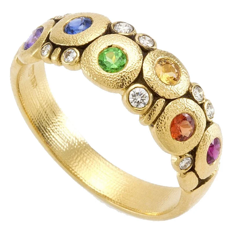 Bohemian Gemstone Ring-Alex Sepkus Candy Ring - R-122SRAIN