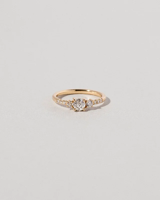 Vintage Wedding Band for Women-Patira Ring - White Diamond