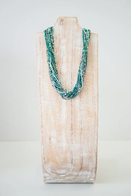 Contemporary Necklace for Women-Medium Sweet Strands Necklace <br> Jade