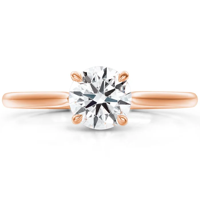 Unique Wedding Band-Hearts On Fire Camilla 4 Prong Diamond Engagement Ring