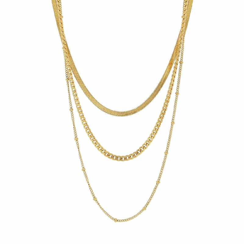 Long Pendant Necklace-Everly Layered Necklace