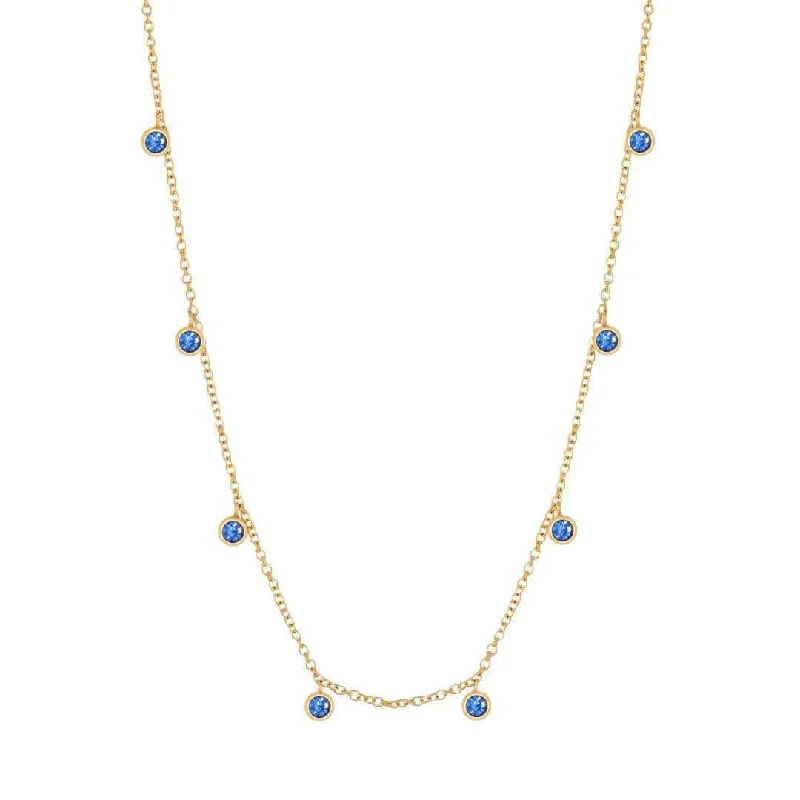 Elegant Necklace with Gemstones-Ocean Necklace