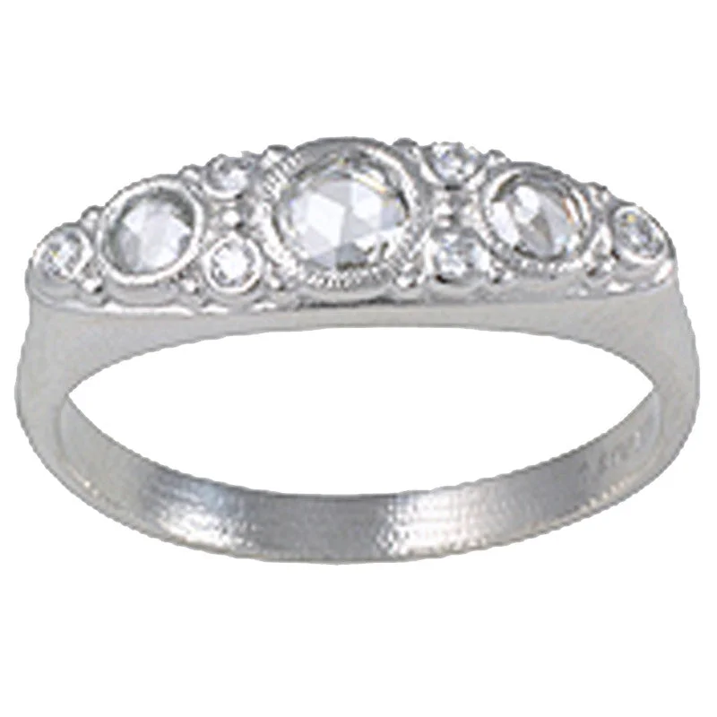 Wedding Ring with Eternity Band-Alex Sepkus Victorian Ring - R-83PD