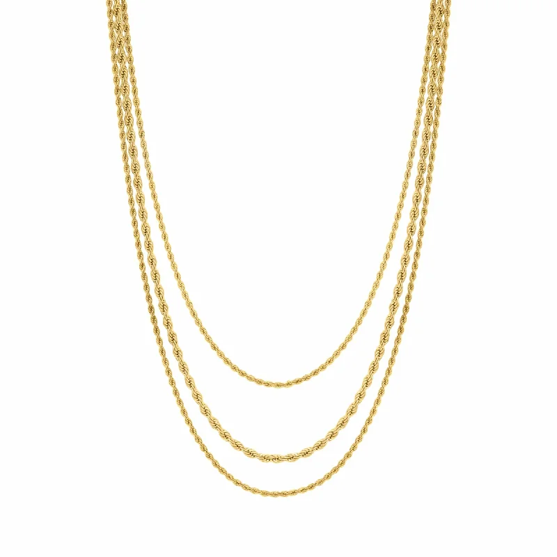 Minimalist Gold Necklace-Align Layered Necklace