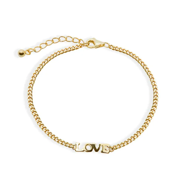 Engraved Bracelets for Couples-THE LOVE LINK BRACELET