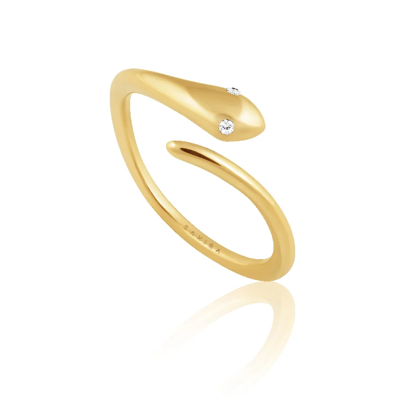 Birthstone Ring for Women-Nile Snake Ring