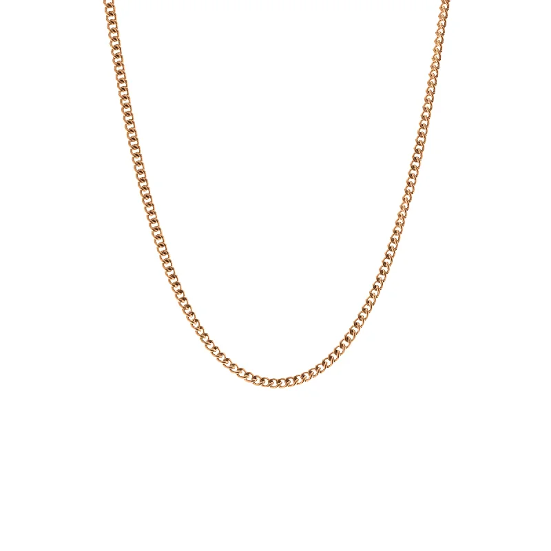 Classic Diamond Necklace-Minimal Chain Necklace 18K Gold Adjustable 50-60cm/20-24'